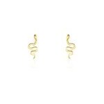 Boucles d'oreilles puces serafino or jaune