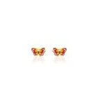Boucles d'oreilles puces sulivia papillon or jaune Boucles d'oreilles puces sulivia papillon or jaune