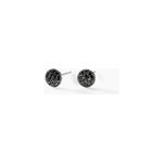 Boucles d'oreilles puces teani or blanc diamant