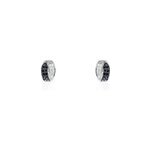 Boucles d'oreilles puces urania or blanc diamant