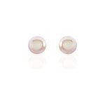 Boucles d'oreilles puces ursulina or jaune perle de culture