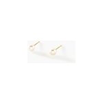 Boucles d'oreilles suki or jaune perle de culture