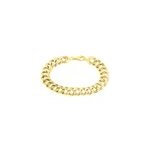 Bracelet aaron maille fantaisie or jaune