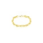 Bracelet aaron maille fantaisie or jaune