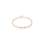 Bracelet abie torsade argent rose