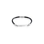 Bracelet acier blanc gaspard