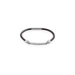 Bracelet acier blanc gaspard