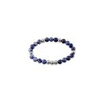 Bracelet adonis acier blanc pierre de synthese