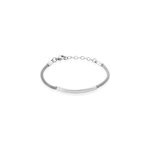 Bracelet aedan maille popcorn acier blanc