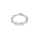 Bracelet aelia maille alternee acier blanc