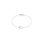Bracelet akiko argent blanc perle de culture et oxyde de zirconium