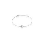 Bracelet amantine argent blanc oxyde de zirconium