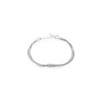 Bracelet amaryllis argent blanc