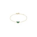 Bracelet amazonia plaqu or jaune oxyde de zirconium