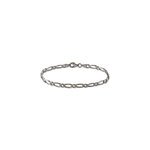 Bracelet anilo noircie argent blanc