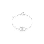 Bracelet anne argent blanc oxyde de zirconium