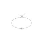 Bracelet argent blanc andromeda oxydes de zirconium
