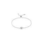 Bracelet argent blanc angerona oxydes de zirconium
