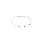 Bracelet argent rose polka