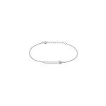 Bracelet argent rosule oxydes de zirconium