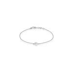 Bracelet audrey - rose argent blanc Bracelet audrey - rose argent blanc