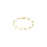 Bracelet ayda plaqu or jaune oxyde de zirconium