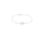 Bracelet azylis argent blanc oxyde de zirconium