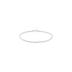 Bracelet capucin maille marine plate or blanc