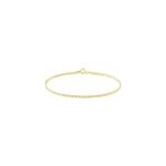 Bracelet capucin maille marine plate or jaune