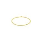 Bracelet capucin maille marine plate or jaune