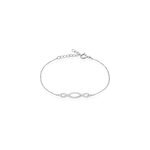 Bracelet carla argent blanc oxyde de zirconium