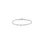 Bracelet ciana torsade diamante argent blanc