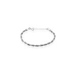 Bracelet ciana torsade diamante argent blanc
