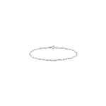 Bracelet ciana torsade diamante argent blanc