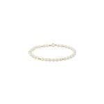 Bracelet ciriola or jaune perle de culture