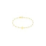 Bracelet cobeia maille boule or jaune