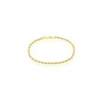 Bracelet jerry maille corde et venitienne or bicolore