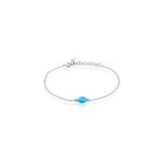 Bracelet corelana argent blanc pierre de synthese