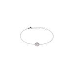 Bracelet dally argent blanc quartz oxyde de zirconium Bracelet dally argent blanc quartz oxyde de zirconium