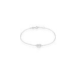 Bracelet delicata argent blanc oxyde de zirconium