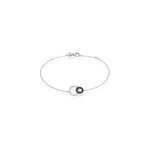 Bracelet diana argent blanc oxyde de zirconium