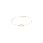 Bracelet elanda argent rose oxyde de zirconium