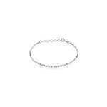 Bracelet emna argent blanc pierre de synthese