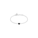 Bracelet evren argent blanc pierre de synthese