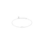 Bracelet evren argent blanc pierre de synthese