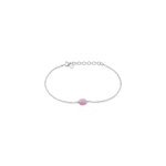 Bracelet evren argent blanc quartz rose Bracelet evren argent blanc quartz rose
