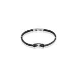 Bracelet fabrice acier blanc