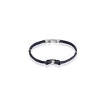 Bracelet fabrice acier blanc