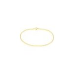 Bracelet fermine maille gourmette or jaune