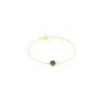 Bracelet florica or jaune malachite